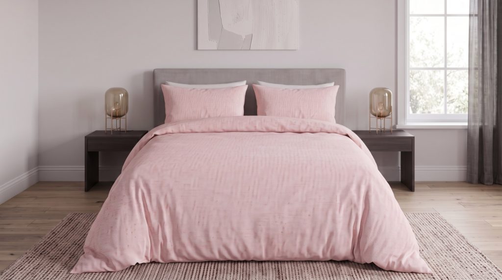 Pembe Nevresim Takımı