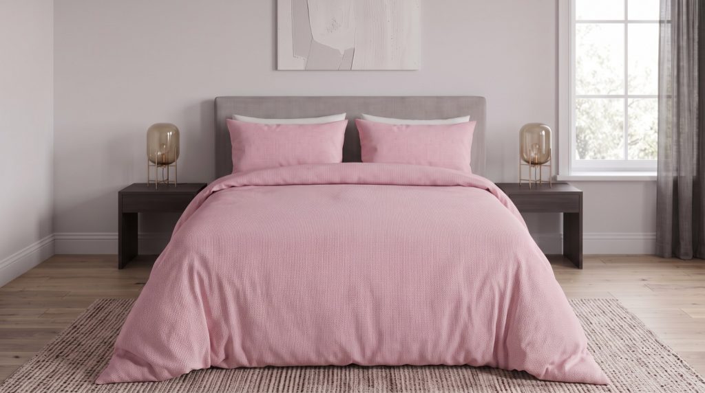 Pembe Nevresim Takımı