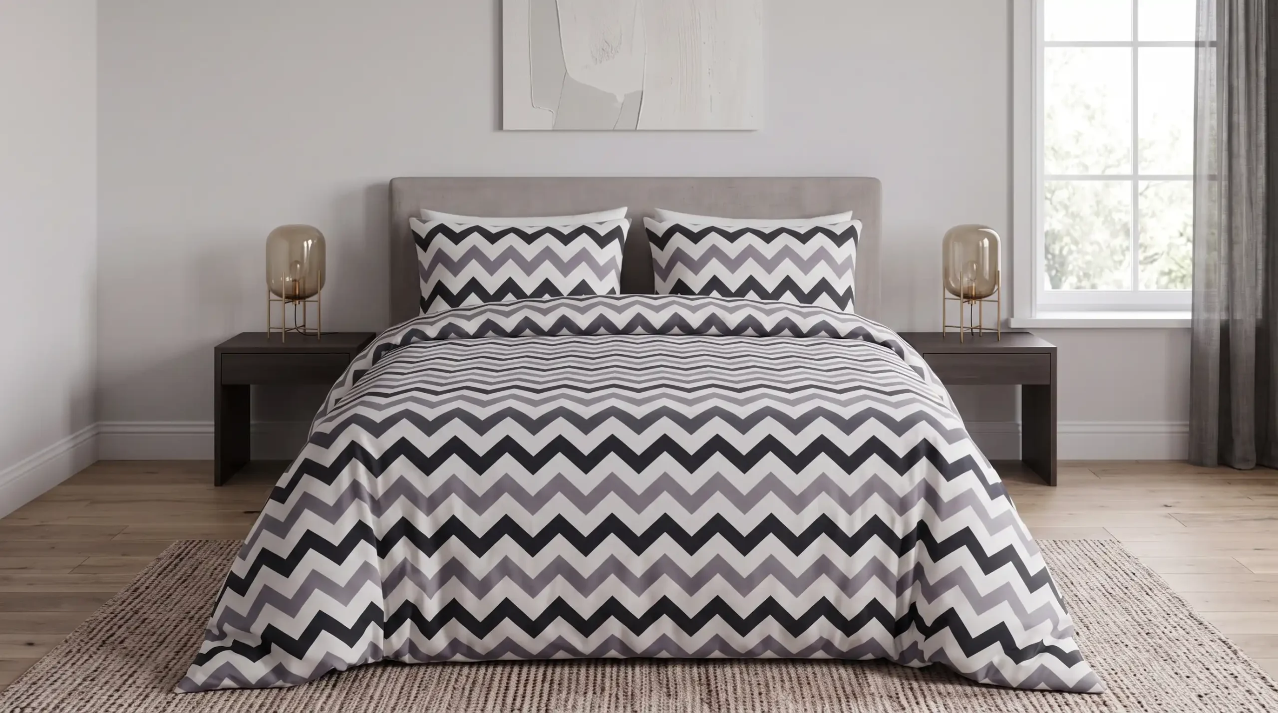 Zigzag Desenli Nevresim Takımı